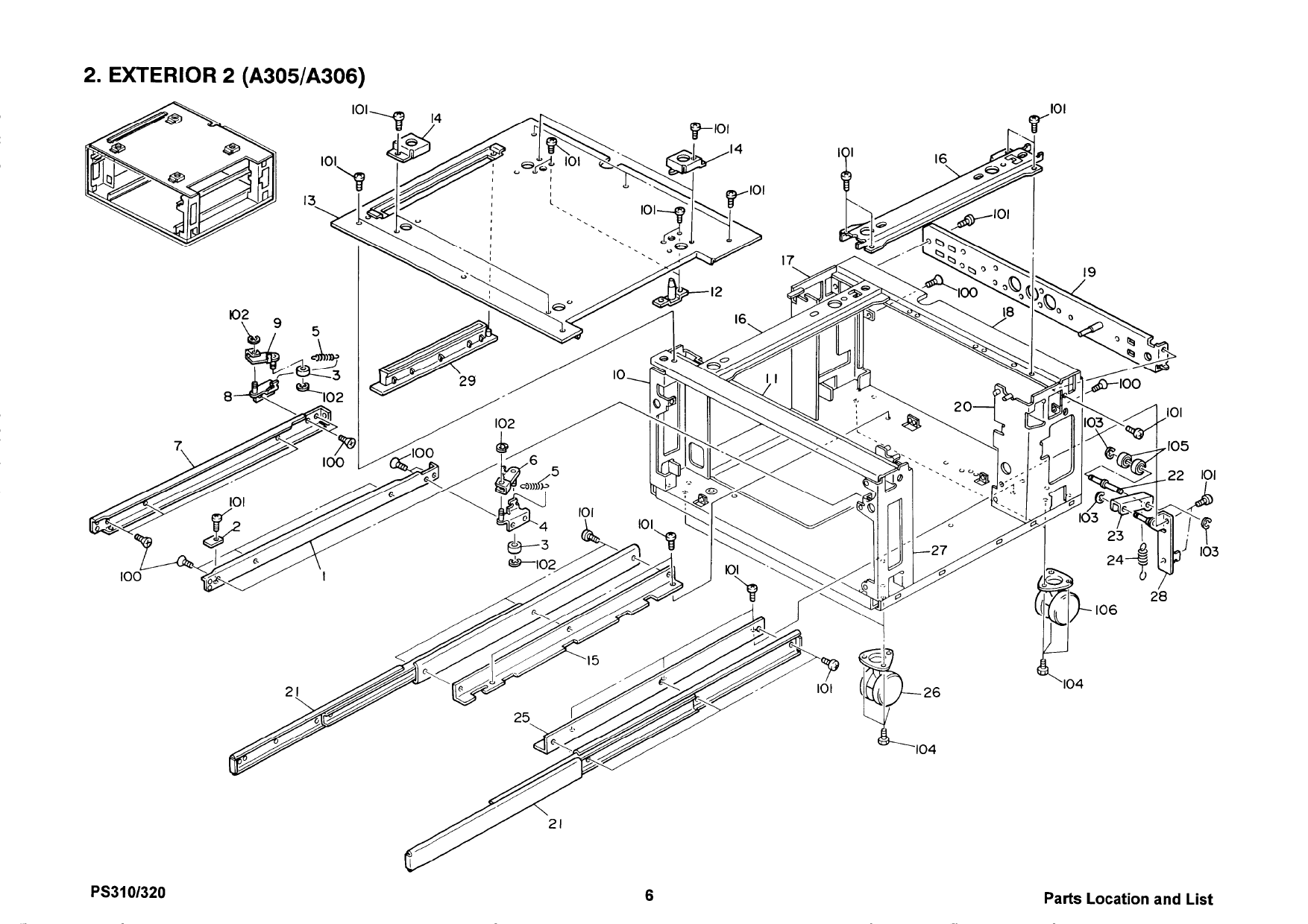 RICOH Options A305 A306 Parts Catalog PDF download-2